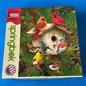 🌸 2/$15 🌸 Springbok “Feathered Retreat” 1000 Pc Puzzle NWT